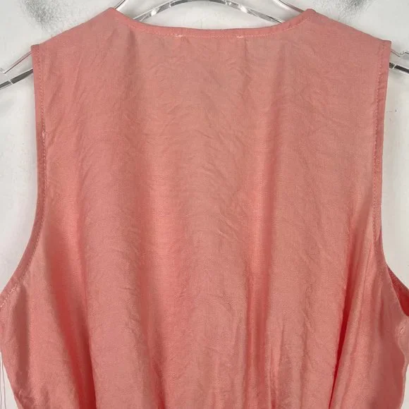 NWT Six/Fifty The Summer Tank Top Surplice Neckline Coral Size Small S NEW - Picture 9 of 10